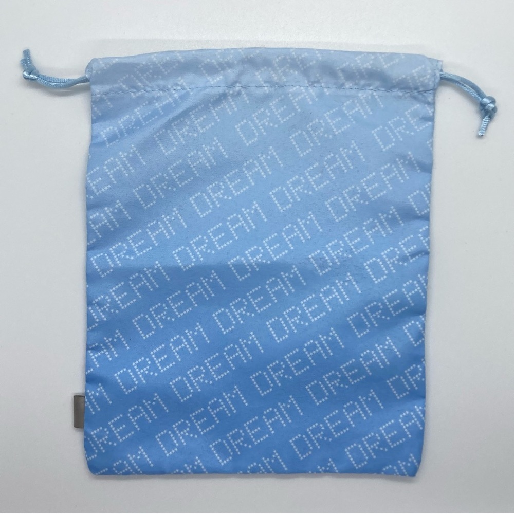 New Ipsy Light Blue Ombre "DREAM" Drawstring Makeup Cosmetic Bag 8"x10"